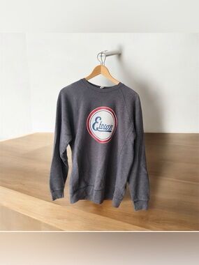 The Seven Eighty Etown Grey Scoop Crewneck Sweatshirt Edmonton Medium Men Women